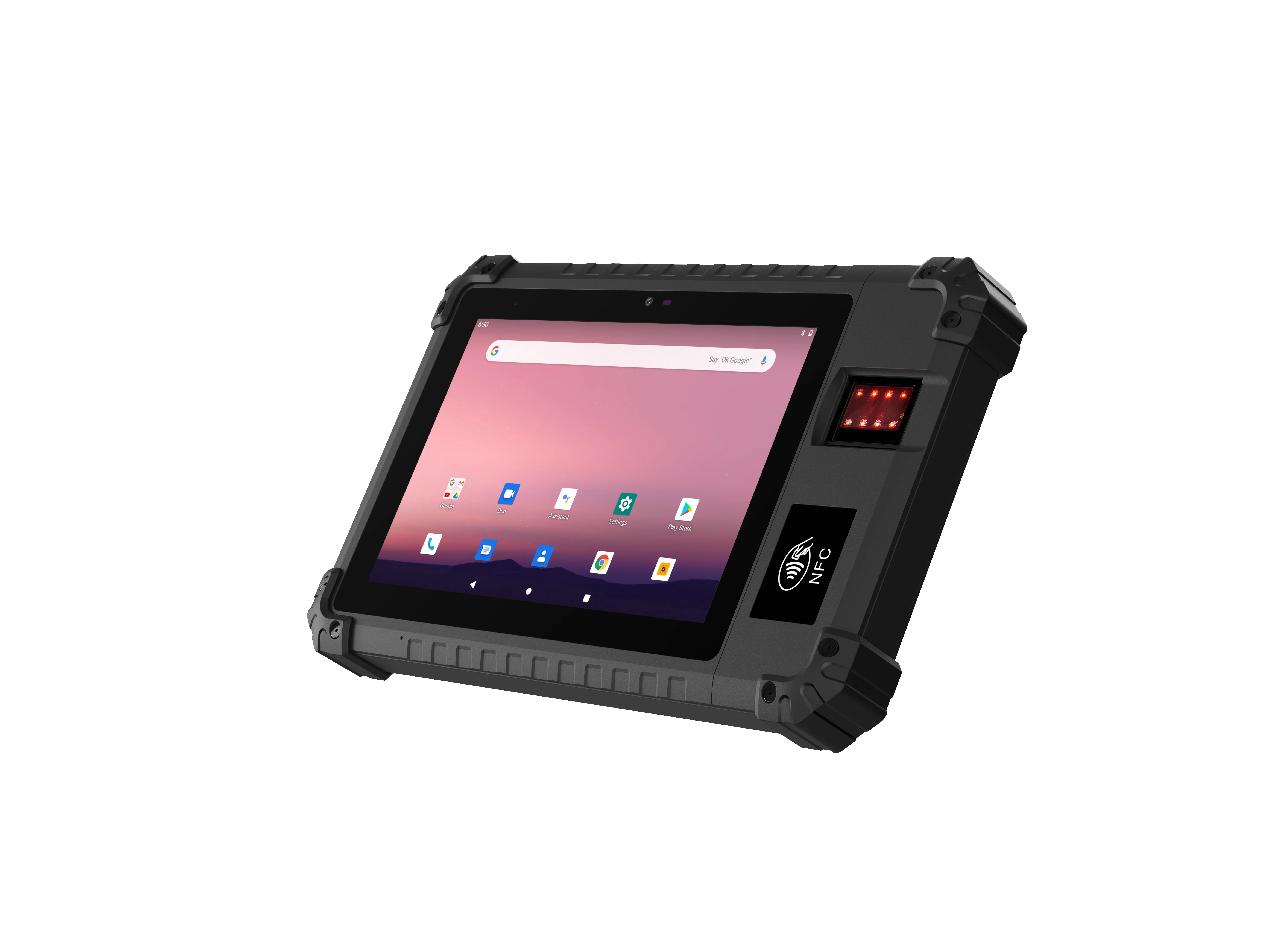 Axon rugged tablet with integrated fingerprint reader for compact enrolment and verification