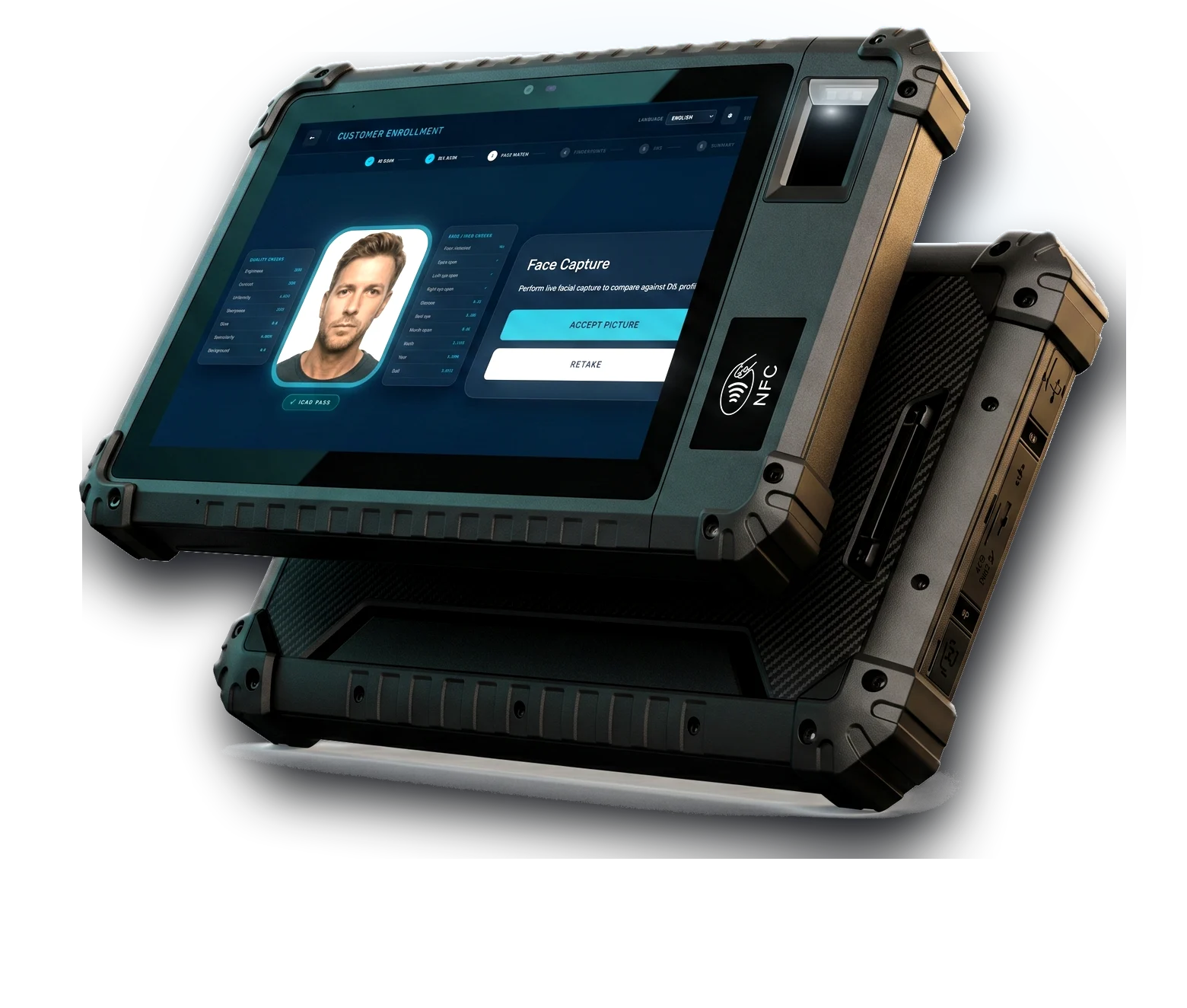 COMET-30 rugged FAP30 biometric tablet