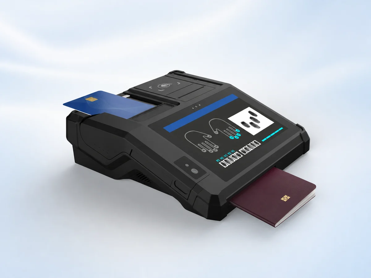 COMET-60 reading an identity card and passport