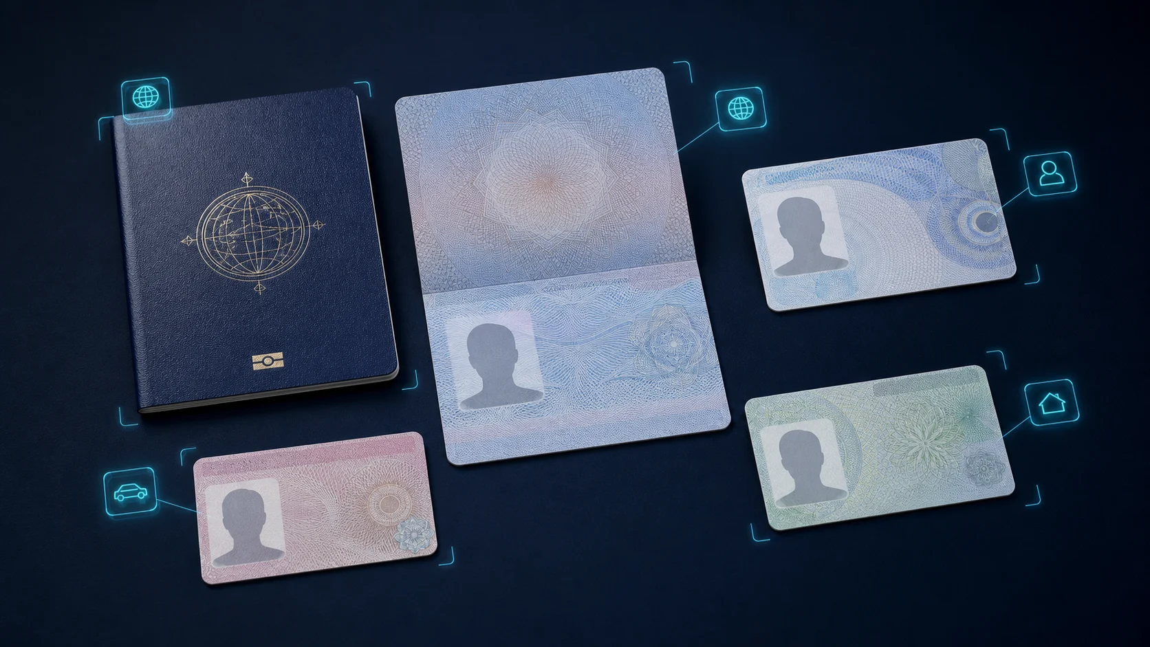 An abstract collection of supported identity document formats