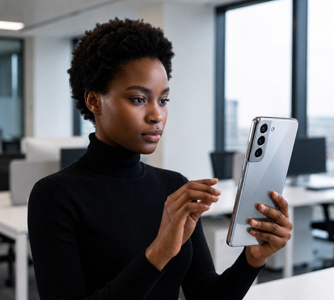 Subscriber completing self-service SIM registration with face verification